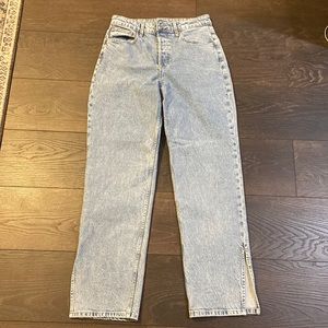 H&M high rise mom jean